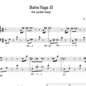 Baba Yaga II for pedal harp